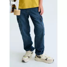 Mayoral sötétkék fiú Jogger Fit cargo farmernadrág – Jogger Fit, cargo farmer modell
