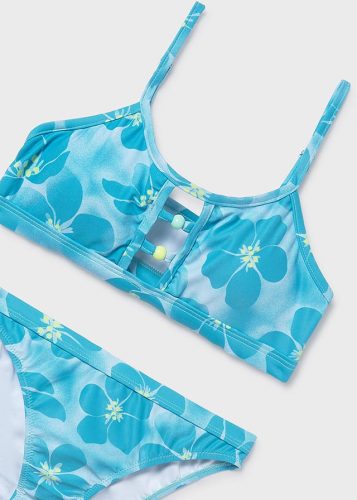Mayoral lány bikini – türkiz virágmintás