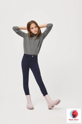 Gyermek kék színű thermo leggings