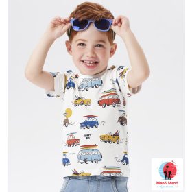 4.6674/6VAB póló Cream-blue