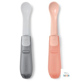 Skip Hop Easy-Fold utazási kanál 2db szürke/pink