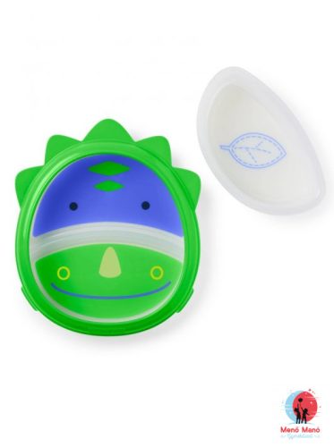 Skip Hop Zoo csúszásgátlós tányér szett Dino 