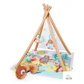 Skip Hop játszószőnyeg játékhíddal Camping Cub 