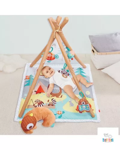 Skip Hop játszószőnyeg játékhíddal Camping Cub 