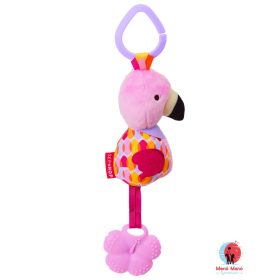 Skip Hop Bandana Buddies Chime plüss rágóka Flamingo