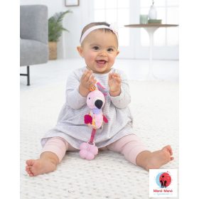 Skip Hop Bandana Buddies Chime plüss rágóka Flamingo