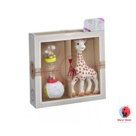   Sophiesticated ajándékszett Sophie zsiráf + maracas csörgő 