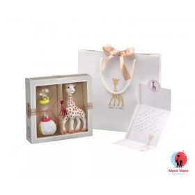   Sophiesticated ajándékszett Sophie zsiráf + maracas csörgő 